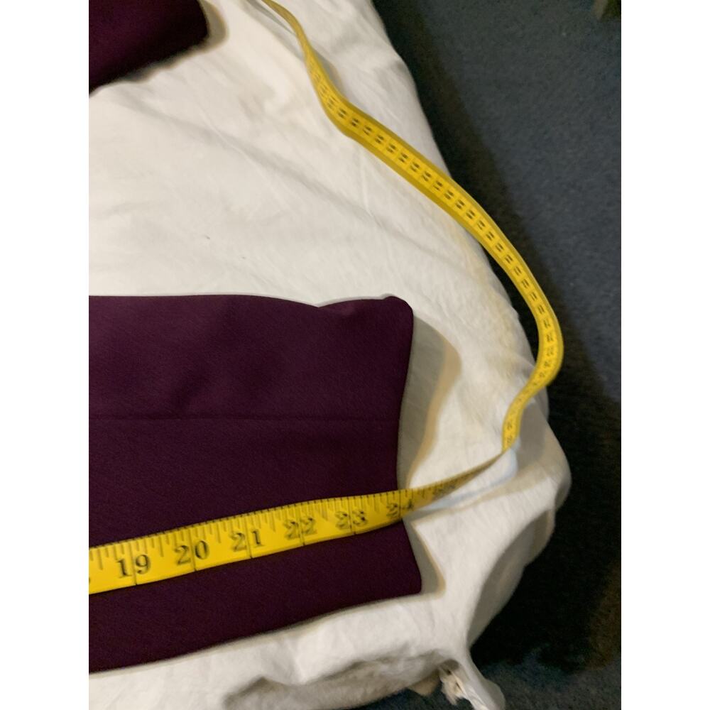Calvin Klein Eggplant Purple Open Blazer Size 22 Women's Stretch Scuba Knit Work - Picture 6 of 8